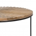 Mazs galdiņš 53 x 53 x 42 cm Dabisks Melns Metāls Koks