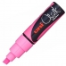 Vloeibare krijtstiften Uni-Ball PWE-8K Roze (6 Onderdelen) (6 Stuks)