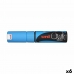 Flüssige Kreidemarker Uni-Ball PWE-8K Blau Hellblau (6 Stücke) (6 Stück)