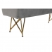 Taboret DKD Home Decor   90 x 31 x 47 cm Szary Złoty Metal