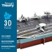 3D Puzle Colorbaby Nimitz Lidmašīnu bāzes kuģis 67 Daudzums 77 x 18 x 20 cm (6 gb.)