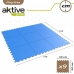 Kinderpuzzel Aktive Blauw 9 Onderdelen EVA-rubber 50 x 0,4 x 50 cm (4 Stuks)