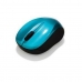 Mouse Fără Fir Verbatim Go Nano Compact Receptor USB Albastru Negru Turquoise Cyan 1600 dpi