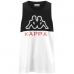 Heren Mouwloos T-shirt Kappa Eric CKD Wit Zwart