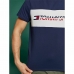 Heren-T-Shirt met Korte Mouwen Tommy Hilfiger Logo Driver Donkerblauw