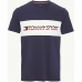 Pánské tričko s krátkým rukávem Tommy Hilfiger Logo Driver Tmavě modrá