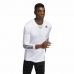 Camisola de Manga Curta Homem Adidas Techfit Fitted 3 Bandas Branco