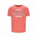 Tricou cu Mânecă Scurtă Bărbați Russell Athletic Amt A30081 Portocaliu Coral