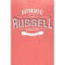 Heren-T-Shirt met Korte Mouwen Russell Athletic Amt A30081 Oranje Koraal