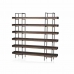 Scaffale DKD Home Decor Marrone Nero Legno Metallo Ferro 200 x 38 x 230 cm