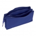 Trousse Fourre-Tout Double F.C. Barcelona Rouge Blue marine 22 x 12 x 3 cm