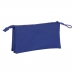 Trousse Fourre-Tout Double F.C. Barcelona Rouge Blue marine 22 x 12 x 3 cm