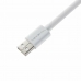 Cable USB A a USB-C Newskill Blanco