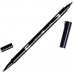 Marcatore permanente Tombow ABT Dual N15 Nero 6 Pezzi