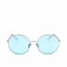 Okulary przeciwsłoneczne Unisex Retrosuperfuture Polly Baby Blue Bliss ø 58 mm Srebrzysty