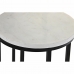 Setti 2 pientä pöytää DKD Home Decor Valkoinen Musta 30,5 x 30,5 x 69 cm