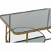 Mesa de Centro DKD Home Decor Metal Cristal 90 x 50 x 35 cm