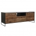 Mueble de TV DKD Home Decor 144,5 x 40 x 51 cm Negro Naranja Madera Reciclada Pino