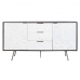 Sidebord DKD Home Decor 150 x 43 x 80 cm Hvit Mørkebrunt Treverk av mangotre