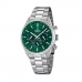 Relógio masculino Festina F16820/R Verde Prateado