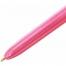 Pen Bic Shine Silver Wit Roze (12 Onderdelen)