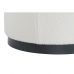 Poggiapiedi DKD Home Decor Bianco Nero Poliestere Legno MDF Scandi 60 x 60 x 45 cm (3 Unità)