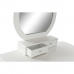 Toaletni stolić DKD Home Decor Bijela Prirodno Ogledalo Drvo MDF 75 x 40 x 129 cm