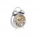 Orologio da Tavolo DKD Home Decor Cristallo Argentato Ferro (19 x 7,5 x 25 cm)