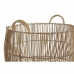 zestaw koszyków DKD Home Decor Metal Rattan (40 x 40 x 38 cm)