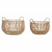 Korb-Set DKD Home Decor Rattan (36 x 36 x 27 cm)