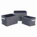 Set de Coșuri DKD Home Decor 38 x 28 x 25 cm Poliester