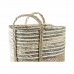 Basket DKD Home Decor Fibre (33 x 33 x 35 cm) (2 Units)