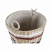 Conjunto de Cestas DKD Home Decor Poliéster Colonial Fibra (38 x 38 x 36 cm)