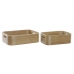 Spil med Dekorative Æsker DKD Home Decor Natur Træ MDF 35,5 x 25 x 10 cm