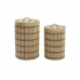 Conjunto de Cestas DKD Home Decor 40 x 40 x 63 cm Bambu