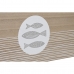 Caja Decorativa DKD Home Decor Natural Madera MDF Espirales Mediterráneo 50 x 40 x 22,5 cm