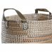 Basket set DKD Home Decor 45 x 35 x 18 cm Polyurethane Tropical Seagrass