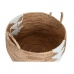 Korg - set DKD Home Decor Vit Naturell Snöre Sjögräs Boho 55 x 55 x 40 cm