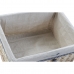 Conjunto de Cestas DKD Home Decor 48 x 38 x 13 cm Poliéster Espirais (5 Unidades)