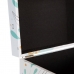 Decorative box PVC Canvas Paper DMF Fern 30 x 18 x 15 cm (2 Pieces)