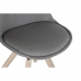 Καρέκλα Τραπεζαρίας DKD Home Decor πολυεστέρας Σκούρο γκρίζο Eik (48 x 44 x 84 cm)