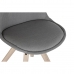 Silla de Comedor DKD Home Decor Poliéster Gris oscuro Roble (48 x 44 x 84 cm)