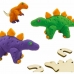 Žaidimas iš plastilino SES Creative Dinosaurs Be glitimo