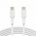 Câble USB-C vers USB-C Belkin CAB003BT2MWH Blanc 2 m