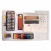 Conjunto de pintura Daler Rowney Art Easel Studio 163 Peças