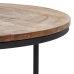 Set of 3 tables Black Natural 79 x 79 x 48 cm