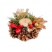 Kerstkaarshouder Multicolour Gouden Metaal Plastic 15 x 15 x 10 cm