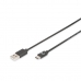 Kabel USB A na USB-C Digitus by Assmann AK-300148-040-S Černý