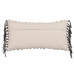 Coussin Coton Noir Beige 30 x 60 cm