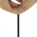 Skulptur Beige Mango-Holz 26 x 8,5 x 52 cm